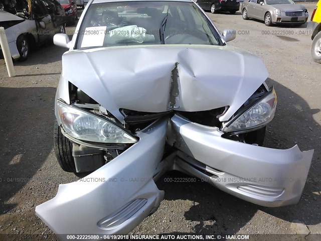 4T1BE32K63U232430 - 2003 TOYOTA CAMRY LE/XLE/SE ვერცხლისფერი ფოტო 6