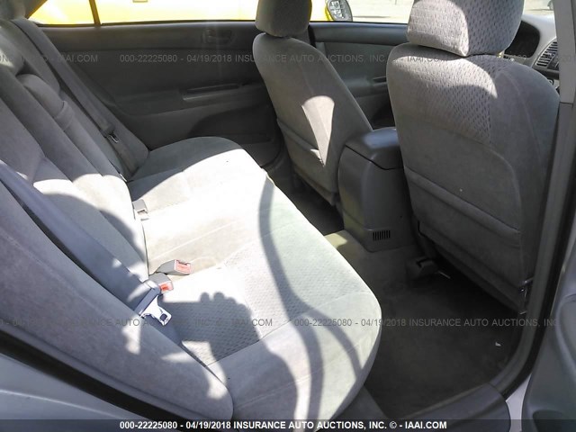 4T1BE32K63U232430 - 2003 TOYOTA CAMRY LE/XLE/SE ვერცხლისფერი ფოტო 8