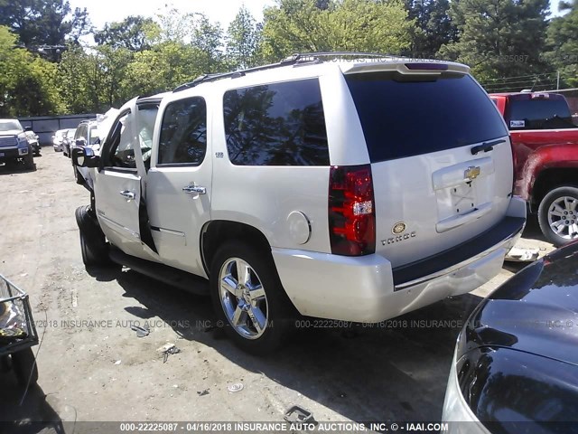 1GNSCCE0XCR303062 - 2012 CHEVROLET TAHOE C1500 LTZ WHITE photo 3