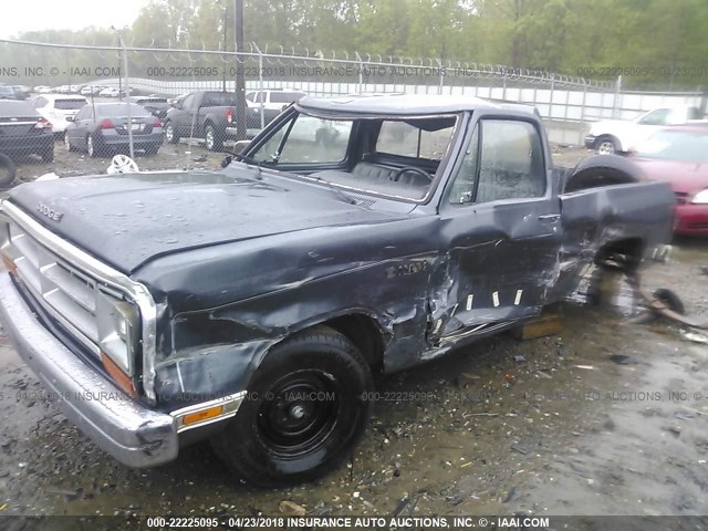 1B7FD04H7HS490631 - 1987 DODGE D-SERIES D100 GRAY photo 6