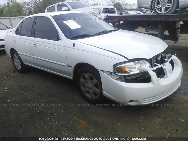 3N1CB51D76L509877 - 2006 NISSAN SENTRA 1.8/1.8S WHITE photo 1