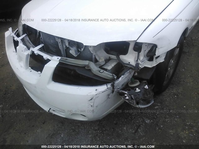 3N1CB51D76L509877 - 2006 NISSAN SENTRA 1.8/1.8S WHITE photo 6