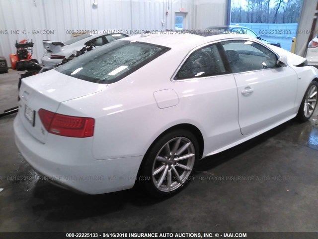 WAUMFAFR2FA021430 - 2015 AUDI A5 PREMIUM PLUS WHITE photo 4