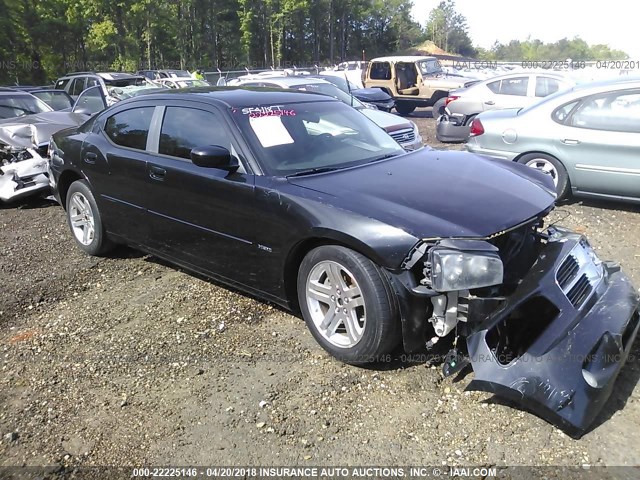 2B3KA53H67H687089 - 2007 DODGE CHARGER R/T BLACK photo 1