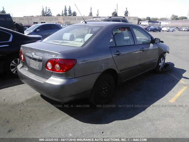 1NXBR32E87Z922393 - 2007 TOYOTA COROLLA CE/LE/S GRAY photo 4