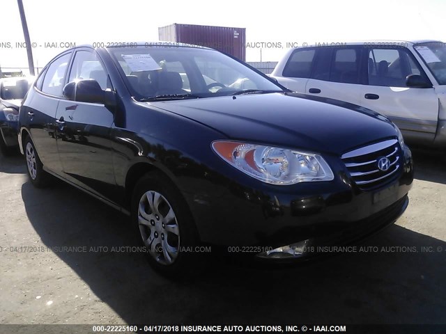 KMHDU4AD9AU089376 - 2010 HYUNDAI ELANTRA BLUE/GLS/SE BLACK photo 1