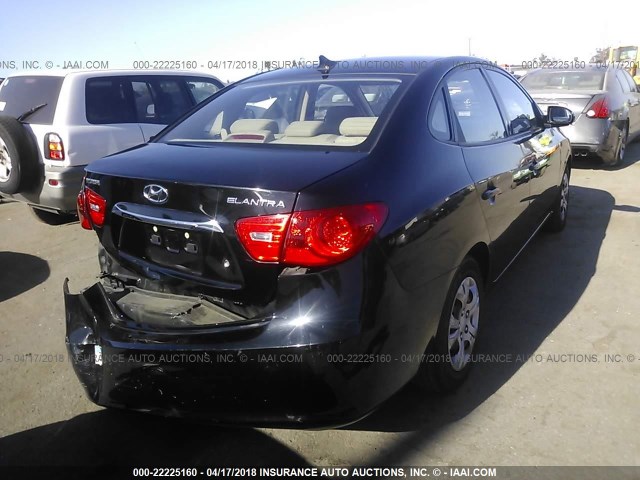 KMHDU4AD9AU089376 - 2010 HYUNDAI ELANTRA BLUE/GLS/SE BLACK photo 4