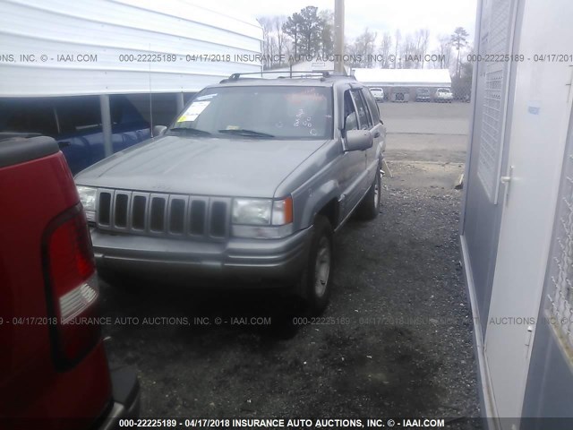 1J4FX78S7WC204106 - 1998 JEEP GRAND CHEROKEE LIMITED TAN photo 2