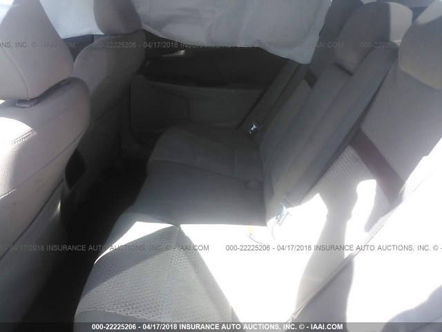 4T4BF1FK0DR281593 - 2013 TOYOTA CAMRY L/SE/LE/XLE SILVER photo 8
