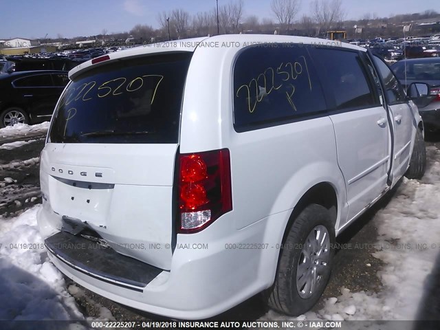 2C4RDGBG8GR145379 - 2016 DODGE GRAND CARAVAN SE WHITE photo 4