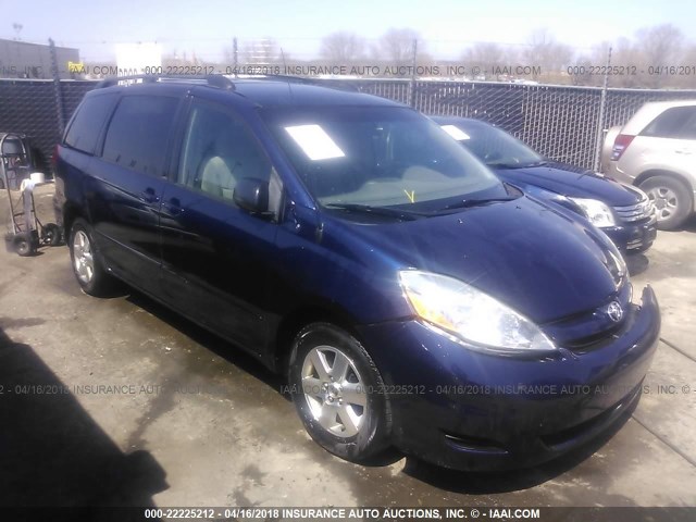 5TDZK23C47S079599 - 2007 TOYOTA SIENNA CE/LE Dark Blue photo 1