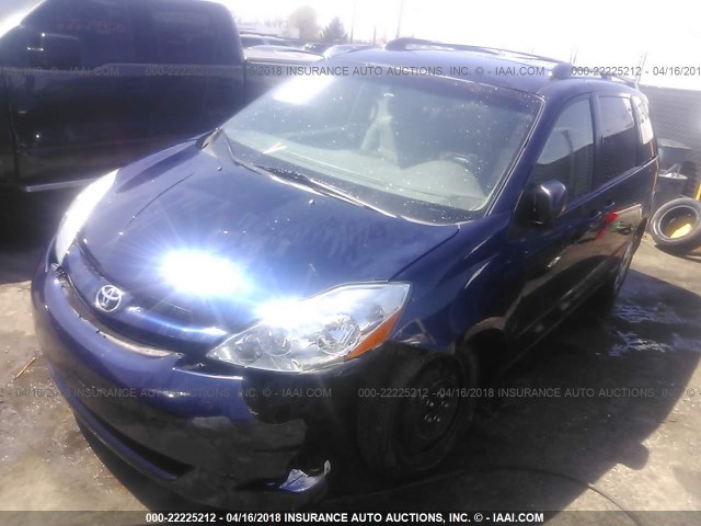 5TDZK23C47S079599 - 2007 TOYOTA SIENNA CE/LE Dark Blue photo 2