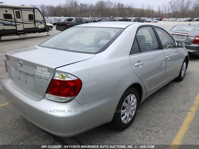 4T1BE32KX6U693151 - 2006 TOYOTA CAMRY LE/XLE/SE SILVER photo 4