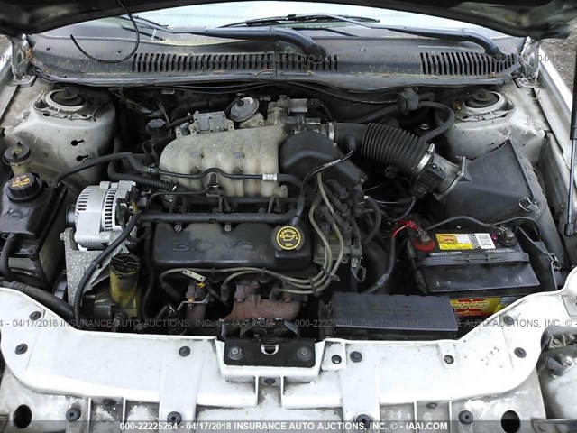 1FAFP52U9WG120422 - 1998 FORD TAURUS LX/SE SILVER photo 10