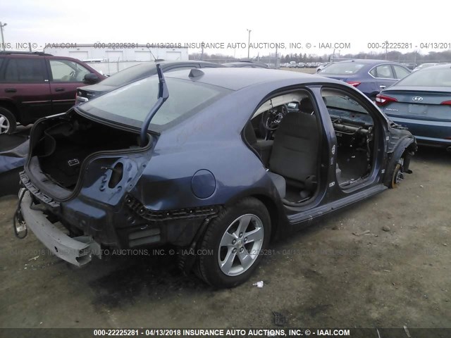 1G11B5SL0EF121384 - 2014 CHEVROLET MALIBU LS 蓝色 照片 4