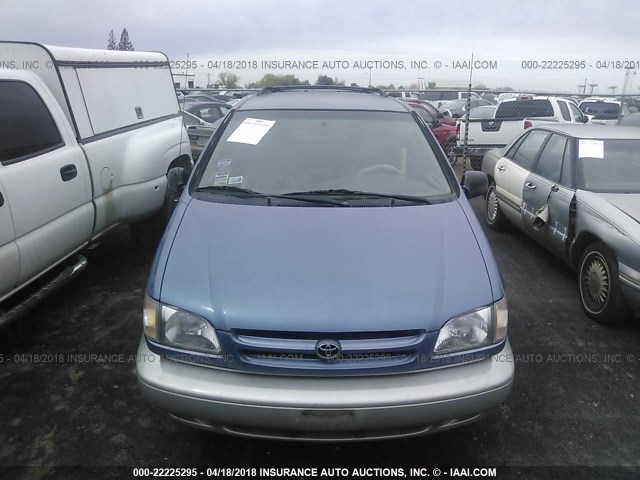 4T3ZF13C2XU166849 - 1999 TOYOTA SIENNA LE/XLE BLUE photo 6