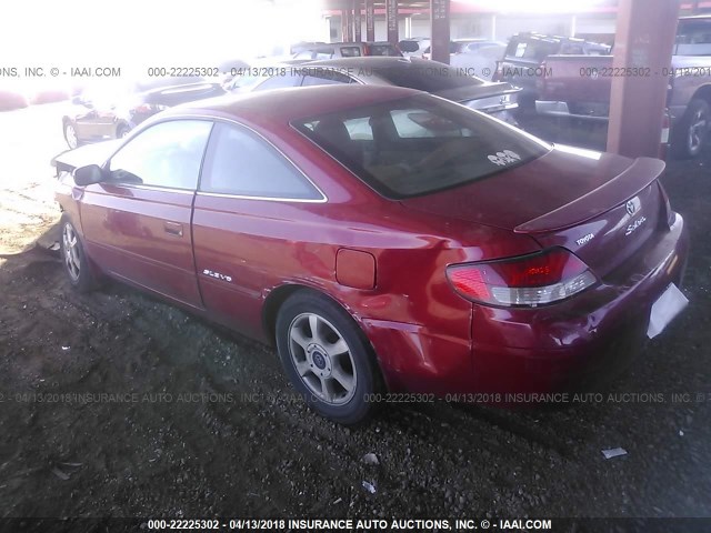 2T1CF28P8XC182748 - 1999 TOYOTA CAMRY SOLARA SE/SLE RED photo 3