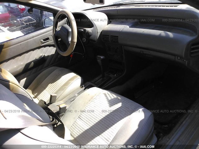 1ZVPT20C7N5216639 - 1992 FORD PROBE GL SILVER photo 5