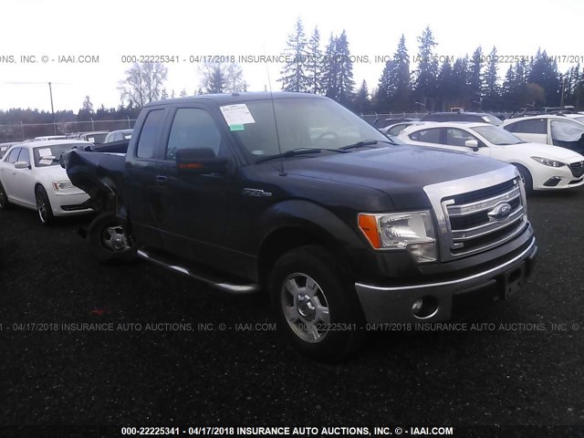 1FTFX1CF4DKF66877 - 2013 FORD F150 SUPER CAB BLACK photo 1