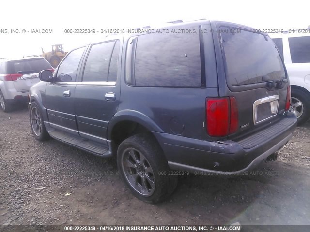 5LMFU28RX1LJ30860 - 2001 LINCOLN NAVIGATOR BLUE photo 3