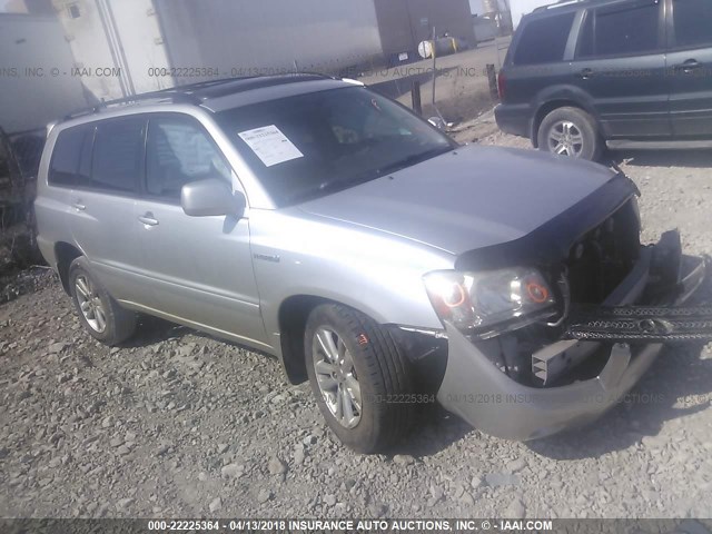 JTEDW21A060013354 - 2006 TOYOTA HIGHLANDER HYBRID SILVER photo 1