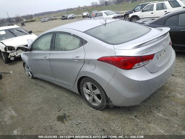 5NPDH4AE5DH432975 - 2013 HYUNDAI ELANTRA GLS/LIMITED SILVER photo 3