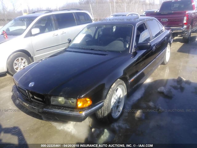 WBAGJ8320VDM05344 - 1997 BMW 740 IL BLACK photo 2