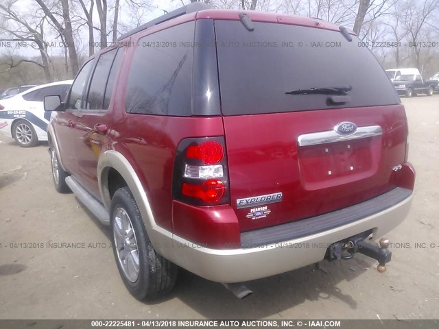 1FMEU7E82AUA07779 - 2010 FORD EXPLORER EDDIE BAUER RED photo 3