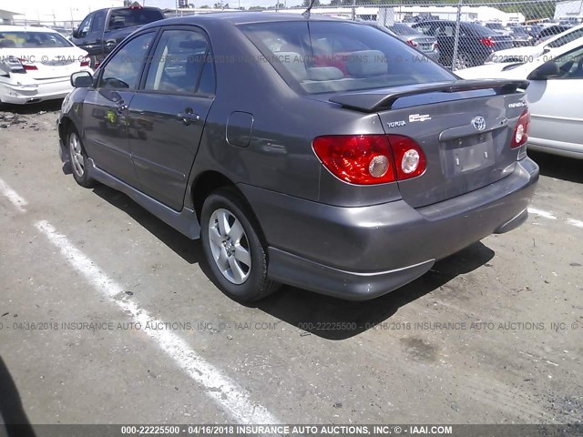 1NXBR32E88Z992655 - 2008 TOYOTA COROLLA CE/LE/S GRAY photo 3