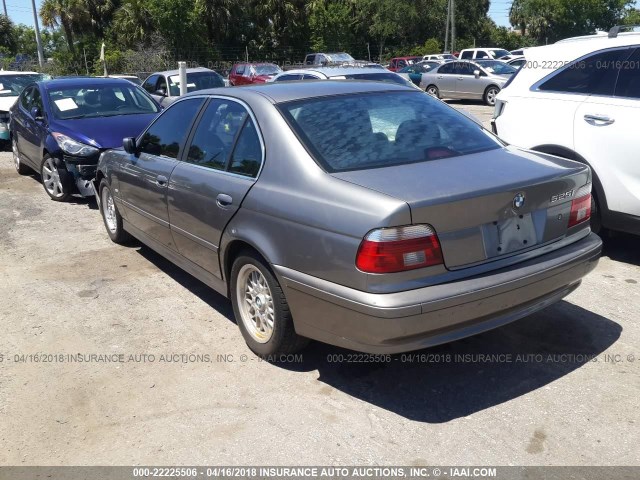WBADT43472GY96366 - 2002 BMW 525 I AUTOMATIC GRAY photo 3