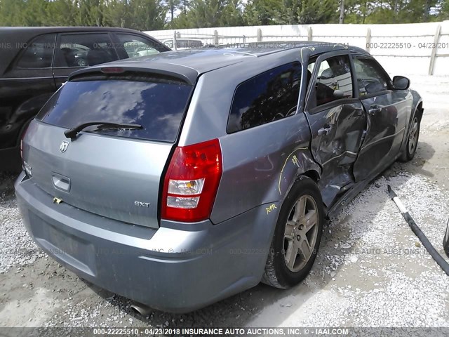 2D4FV47V36H435834 - 2006 DODGE MAGNUM SXT GRAY photo 4