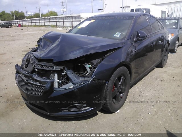 1G1PC5SB6E7284596 - 2014 CHEVROLET CRUZE LT BLUE photo 2