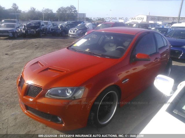 6G2EC57Y88L144547 - 2008 PONTIAC G8 GT ORANGE photo 2