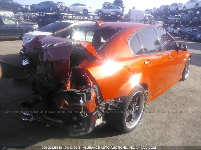 6G2EC57Y88L144547 - 2008 PONTIAC G8 GT ORANGE photo 4