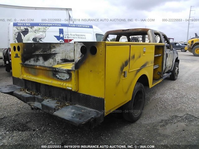 1FDXW46P67EA79661 - 2007 FORD F450 SUPER DUTY YELLOW photo 4