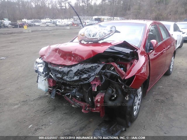 2T1BU4EEXDC094280 - 2013 TOYOTA COROLLA S/LE RED photo 2