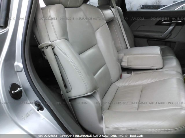 2HNYD2H42BH517187 - 2011 ACURA MDX TECHNOLOGY SILVER photo 8