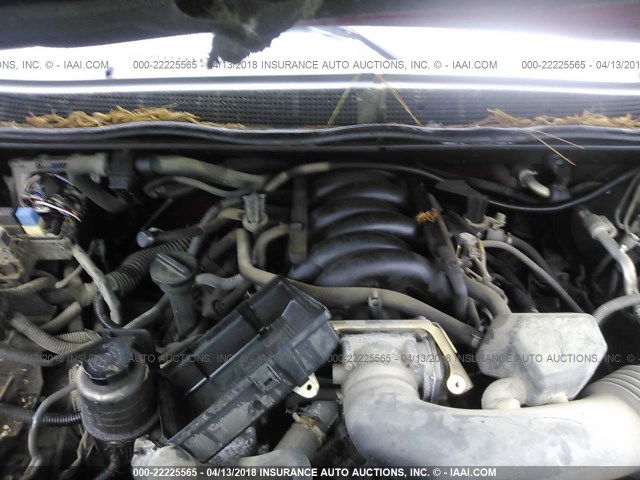 1N6BA07B26N571883 - 2006 NISSAN TITAN XE/SE/LE RED photo 10