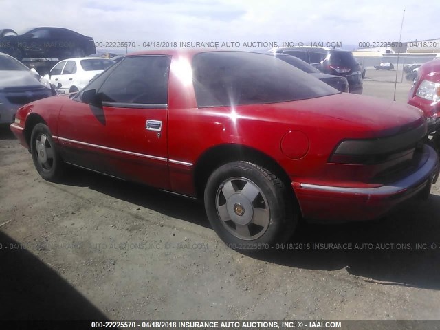 1G4EC13C9LB903793 - 1990 BUICK REATTA RED photo 3