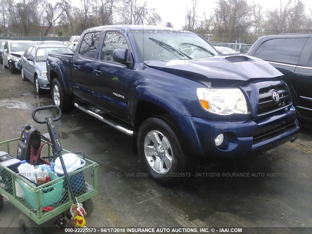 3TMKU72N78M017921 - 2008 TOYOTA TACOMA DBL CAB PRERUNNER LNG BED Dark Blue photo 1