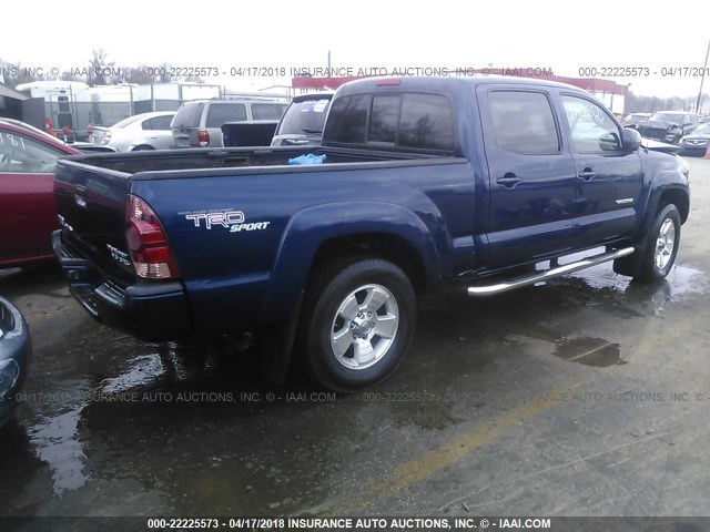 3TMKU72N78M017921 - 2008 TOYOTA TACOMA DBL CAB PRERUNNER LNG BED Dark Blue photo 4