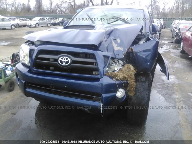 3TMKU72N78M017921 - 2008 TOYOTA TACOMA DBL CAB PRERUNNER LNG BED Dark Blue photo 6