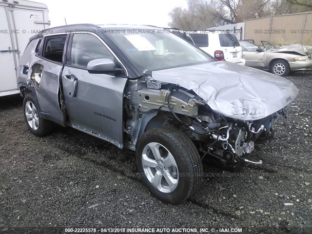 3C4NJDBB0JT103416 - 2018 JEEP COMPASS LATITUDE SILVER photo 1