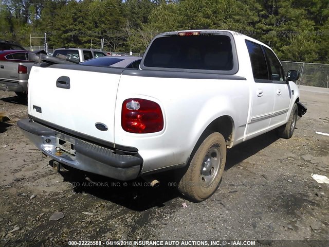 1FTRW07L83KB50940 - 2003 FORD F150 SUPERCREW WHITE photo 4