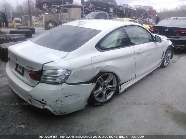 WBA3N9C57FK246371 - 2015 BMW 428 XI WHITE photo 4