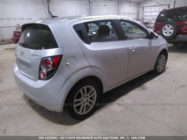 1G1JC6SH2C4130031 - 2012 CHEVROLET SONIC LT SILVER photo 4