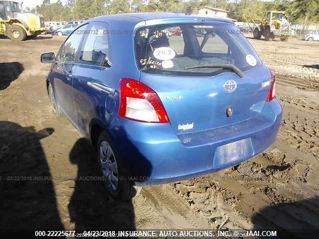 JTDJT923675089044 - 2007 TOYOTA YARIS BLUE photo 3