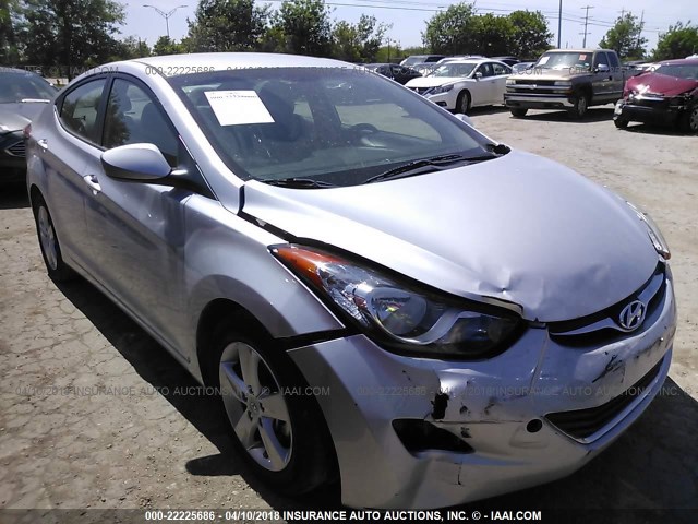 5NPDH4AE5DH361129 - 2013 HYUNDAI ELANTRA GLS/LIMITED SILVER photo 1