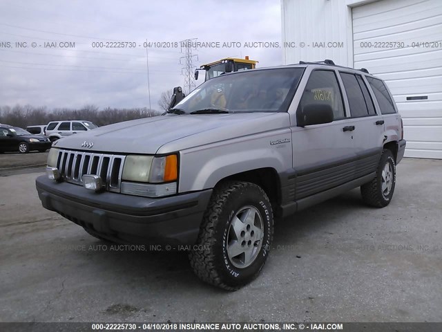 1J4GZ58S7RC258349 - 1994 JEEP GRAND CHEROKEE LAREDO GRAY photo 2