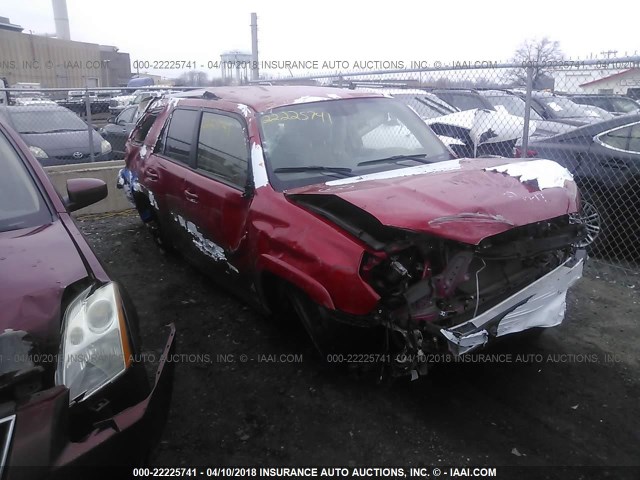 JTEBU5JR0G5366413 - 2016 TOYOTA 4RUNNER SR5 PREM/LTDL/TRAIL/TRD RED photo 1